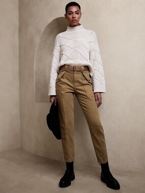 Banana Republic CARGO PANT - Color Tan, US 8. NWT